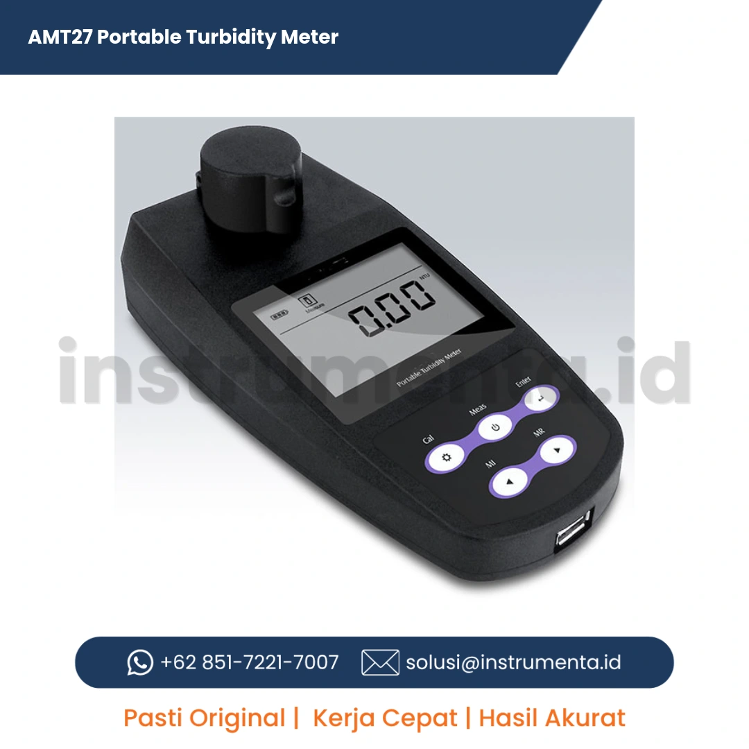 Distributor Resmi AMTAST AMT27 Portable Turbidity Meter Alat Ukur Kekeruhan Air Lapangan Digital